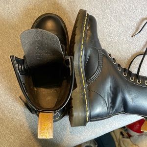 Dr. Martens Shoes | Dr Marten, Vegan Leather, 1460, used But Fair Condition. | Color: Black | Size: 5 | Crystalddarling's Closet